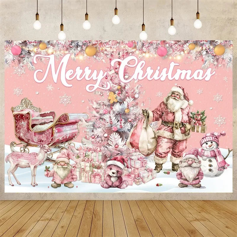 Axyaa Christmas Tapestry: Santa Claus Tree Holiday Party Decoration