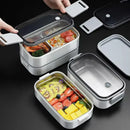 Axyaa 304 Stainless Steel Insulated Lunch Box Microwave Safe for Students at Work
