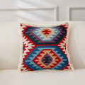 Axyaa Retro Cotton & Linen Throw Pillowcase 45x45 - Yarn-Dyed Jacquard Cover