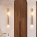Axyaa Yellow Stone Wall Lamp Retro Style LED Light for Home Decor