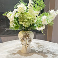 Axyaa Gold-Plated Ceramic Flower Arrangement Vase