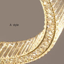 Axyaa Modern Minimalist Duplex Building Circular Planet Staircase Pendant Light