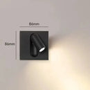 Axyaa Rotatable Wall Spot Light for Hotel Bedroom Reading, Modern Embedded Design