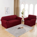 Axyaa Seersucker Universal Sofa Cover Slipcover Elastic Thickening - Fits Most Sofas