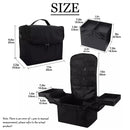 Axyaa Manicure Toolbox: Portable Makeup Case for Travel & On-the-Go Beauty