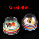 Axya 6-inch Melamine Sushi Plate with Rotary Conveyor Belt - Colorful Round Serving Dish