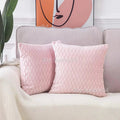 Axyaa Soft Solid Color Cushion Cover Set Luxury Home Decor Sofa Seat Pillow Case