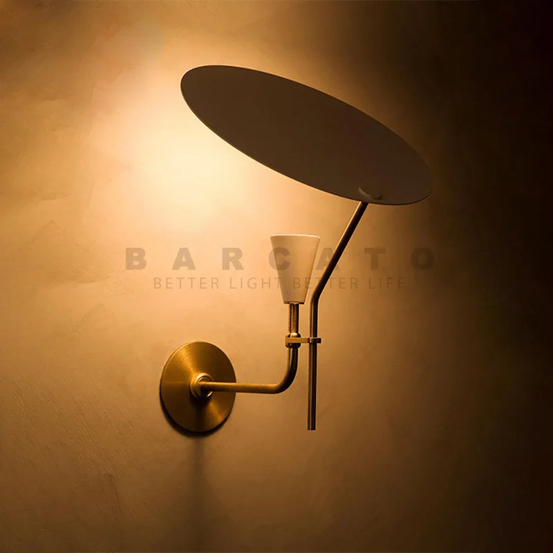 Adjustable LED Wall Lamp Sconce for Reading Bedroom Living Room Study, Axyaa Brass Lights