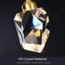 Axyaa Crystal Pendant Chandelier for Living Room Bedroom Kitchen - Modern Luxury Ceiling Light