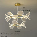 Axyaa Nordic Acrylic Petal Chandelier | Modern Home Decor Lighting