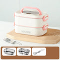Axyaa Stainless Steel Thermal Lunch Box Insulated Double Layer Leak-Proof Bento Box
