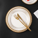 Axyaa Nordic Luxe Court Style Western Food Steak Plate with Dried Fruit