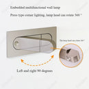 Axyaa LED Wall Lamp with Adjustable Angle and Switch - Modern Minimalist Design