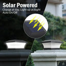 Axyaa Solar Fence Light: Bright Outdoor IP65 Garden Lamp for Courtyard, Gate, Wall