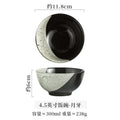 Axyaa Japanese Style Rice Bowl Set of 4 White Ceramic Salad Soup Seasoning Breakfast