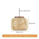 Axyaa Japanese Rattan Weaving Pendant Chandelier for Wabi Sabi Living Room