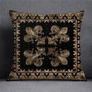 Axyaa Black Gold Plant Design Pillowcase for Elegant Home Decor