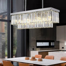 Axyaa Crystal Chandelier Pendant Light for Living Room and Dining Room