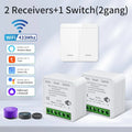 Axyaa WiFi LED Light Switch 1/2/3 Gang RF433MHz Panel Smart Life Alexa Google Home