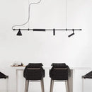 Axyaa Minimalist Bar Counter Pendant Light for Modern Dining Room Chandelier