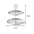 Axyaa Stainless Steel Fruit Plate - Snack Dish, Candy Tray, Salad Bowl