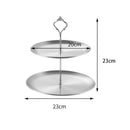 Axyaa Stainless Steel Fruit Plate - Snack Dish, Candy Tray, Salad Bowl
