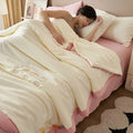 Axyaa Embroidered Cashmere Summer Quilt Set