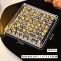 Axyaa Golden Bead Acrylic Storage Box: Jewelry Organizer & Display Case