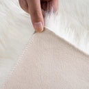 Axyaa Fluffy Faux Fur Bedroom Rug Soft Plush White Carpet for Girl's Room