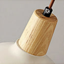 Axyaa Wood Socket Wall Lights Pull Chain Switch Adjustable Nordic Modern Lampara