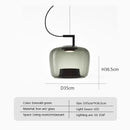 Axyaa Double Layer Glass Pendant Lamp LED Hanging Light for Home and Business Decor