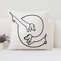 Pablo Picasso Wiener Dog Pillowcase for Modern Home Decor by Axyaa