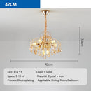 Axyaa Golden Crystal Chandelier for Luxurious Living Room Décor