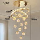 Axyaa Nordic Home Decoration Stair Chandelier Living Dining Pendant Ceiling Indoor Lighting
