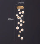 Axyaa Staircase Chandelier: Facil Hall & Ceiling Lamp for Beautiful Indoor Lighting