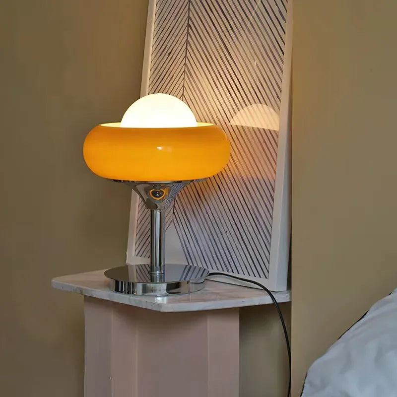 Axyaa Bedroom Egg Tart Table Lamp Medieval Bauhaus Retro Floor Lamp