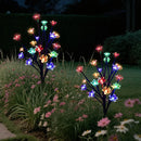 Axyaa Solar Flower Lights: Decorative Outdoor Garden Decor, Waterproof Pathway Lighting