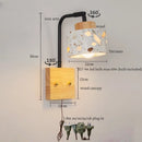 Axyaa Mid Century Modern LED Wall Lights Living Room Bedroom Lamp