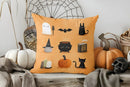 Cute Ghost Reading Book Cushion Cover for Sofa Bedroom Car by Axyaa