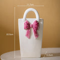 Axyaa Handbag Ceramic Vase Hydroponic Art Flower Desktop Decor Jar bouquets arrangements