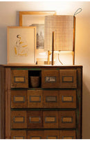 Axyaa Modern Wooden Desk Lamp Japanese Floor Light for Home Hotel Living Room
