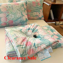 Axyaa Cool Silk Summer Quilt, Machine Washable, Air Conditioner Quilt, Single/Double Sizes