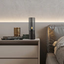 Axyaa Minimalist Gray LED Floor Lamp Nordic Style Mushroom Bedside Table Lamp