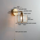 Axyaa Glass LED Wall Lamp for Shower Living Room Kitchen Bathroom Above Mirror