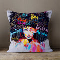 Axyaa Africa Beauty Expression Decorative Velvet Cushion Cover