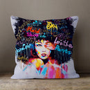 Axyaa Africa Beauty Expression Decorative Velvet Cushion Cover