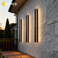 Axyaa LED Outdoor Wall Lamp Waterproof Linear Lighting for Garden Garage Porch