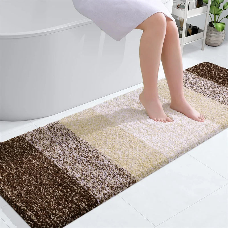 Axyaa 3D Non-Slip Bathroom Carpet 60x150cm Soft Absorbent Door Mat