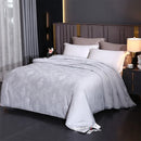 Axyaa Mulberry Silk Quilt: Handmade Jacquard Comforter, All Season Silk Duvet