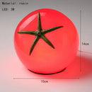 Axyaa Red Resin Tomato Table Lamp: Unique Home Decor Lighting - 3 Plug Options